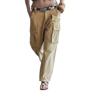 NEW!! Zara Mid- Rise Cargo Pants